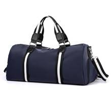 Yilunxi alta qualidade oxford bolsa de viagem masculina ao ar livre casual saco de bagagem do homem moda masculino esporte duffle sacos zíper aberto totes 2024 - compre barato