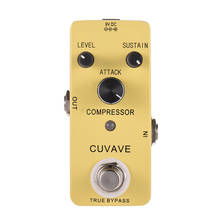 Pedal compressor de efeito de guitarra, compressa clássica, pedal de efeito de liga de zinco, true bypass 2024 - compre barato