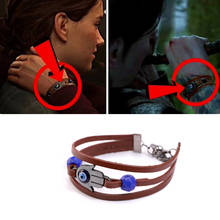 Game The Last of Us 2 Part II Ellie Dina Bracelet Devil's Eye Blue Beads Bracelet Cosplay Jewelry Accessories Gift Women 2024 - buy cheap