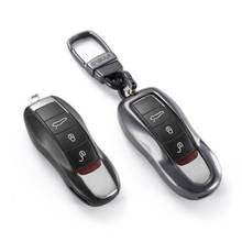 Funda de aleación de aluminio para llave de coche, accesorio de moda para Porsche Boxster Cayman 911, Panamera Cayenne Macan 2024 - compra barato