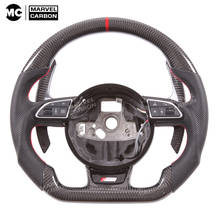 CustomSteering Wheel  RS4 RS6 RS5 S4 S5 S6 Carbon Fiber Paddle Shift for  S1、S3、S4、S5、S6、 2024 - buy cheap