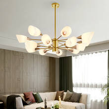 Lustre nórdico minimalista para sala de estar, lâmpada de design simples, pós-moderna, para restaurante, quarto, 110-240v 2024 - compre barato