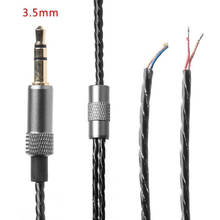 3.5mm 3 Pole Jack DIY Earphone Cable Headphone Audio Cable Repair Replacement Wire Cord Without Microphone 2024 - buy cheap