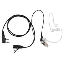 Tubo acústico de ar fone ouvido para baofeng walkie talkie rádio portátil acessórios 2 pinos ptt microfone para BF-888S UV-5R 2024 - compre barato