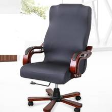 Capa para cadeira de computador e escritório, cobertura para assento removível, estilo moderno, esticável, p/m/g, uma peça 2024 - compre barato