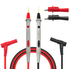 Cable multímetro voltímetro, probador de aguja ultrafina, Cable de plomo de prueba de sonda 20A para pines IC LED y componentes pequeños, 1 par 2024 - compra barato
