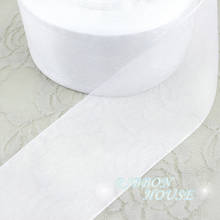 Cintas de organza blancas de 2 ''(50mm), venta al por mayor, cintas de Navidad de decoración 2024 - compra barato