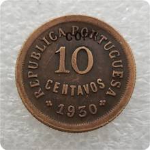 1930 PORTUGAL COIN 10 Ct. COIN COPY-replica coins medal coins collectibles 2024 - buy cheap