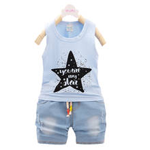 Summer Baby Girl Clothes Suit Boys Clothing Children Cotton Vest Shorts 2Pcs/sets Toddler Active Costume Infant Kids Tracksuits 2024 - buy cheap
