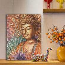 DIY colorings pictures by numbers with figure of Buddha  picture drawing painting by numbers framed Home 2024 - buy cheap