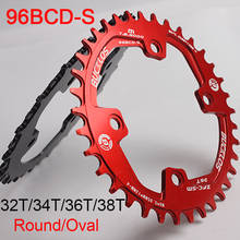 Bucklos 96bcd-s chainring redondo oval mtb 32t 34t 36t 38t roda de corrente para shimano m9000 m9020 m8000 m7000 manivela peças da bicicleta 2024 - compre barato