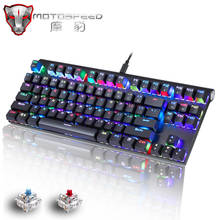 Original Motospeed CK101 RGB Mechanical Gaming Keyboard  Anti-Ghosting 87 keys LED Backlit USB Wired keyboard For Computer Gamer 2024 - buy cheap