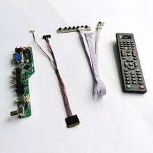 Controle de áudio para pc, cabo usb e vga, controle remoto wled 1024x600 lvds 40-pin 2024 - compre barato