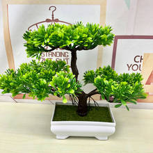 Artificial Plants Bonsai Small Simulation Pine Tree Pot Plant Flowers Potted Ornaments For Home Hotel Garden Decoration 2024 - buy cheap