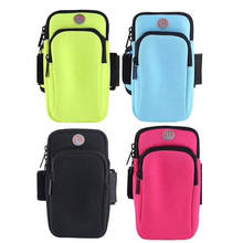 4"~6.0" Storage Mobile Phone Bags Holder Outdoor Sport Arm Pouch Bag For Phone On Hand Sports Running Armband Bag Case 2024 - buy cheap