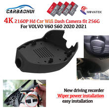 HD 4K 2160P ¡Nuevo! Grabadora de conducción de coche, videocámara de salpicadero con Wifi, DVR, fácil de instalar, para VOLVO V60, S60, 2021, 2020 2024 - compra barato