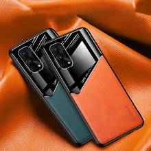 Luxury Car Holder Leather Phone Case For Realme 7 X7 Pro 7i C3 C11 C15 C17 Business Case Cover For OPPO ACE2 Realme V3 V5 Coque 2024 - buy cheap