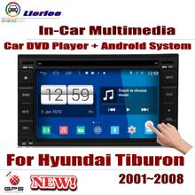 Para Hyundai Tiburon 2001-2008 Android Auto reproductor de DVD GPS sistema de navegación Multimedia HD pantalla Radio Estéreo unidad de cabeza 2024 - compra barato