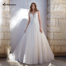 Lakshmigown A-line Wedding Dress vestidos de novia Lace Appliques Boho Wedding Dress Backless Bride Dress Elegant Weeding Gowns 2024 - buy cheap