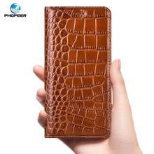Crocodile Genuine Leather Case For XiaoMi Redmi K20 Pro S2 Y2 Y3 go Redmi 7 Pro 7a 6a Business Flip Cover Mobile Phone Cases 2024 - buy cheap