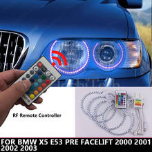 Angel eyes-acessórios para autos, halo drl com luz led rgb, retrofit, para bmw x5, e53, pre facelift 2000, 2001, 2002, 2003 2024 - compre barato