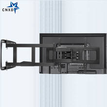 Настенный кронштейн для телевизора 32-80 дюймов, полная движущаяся рамка для телевизора, поворотный шарнирный 4 длинных кронштейна, Макс VESA 600x400 мм, загрузка 80 кг 2024 - купить недорого