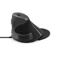 Ratón óptico Vertical ergonómico 6D para mano derecha, Mouse óptico con cable, con alfombrilla para la muñeca, para juegos de ordenador, PC, portátil, Deskop 2024 - compra barato