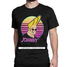Johnny bravo onda camiseta dos desenhos animados 3d dos desenhos animados dos desenhos animados camiseta do vintage solto camisas hombre 2024 - compre barato