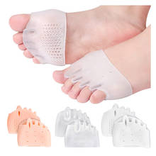 10 Pair Silicone Gel Toe Separator Forefoot Pads Five-Hole Hallux Valgus Cushion Corrector Pedicure Care Orthopedic Products 2024 - buy cheap