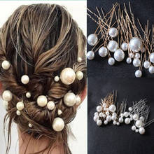 Pinzas para el pelo de cristal para mujer y niña, accesorios de varios estilos, pinzas para el pelo con diamantes de imitación de perlas de cristal, pinzas para dama de honor, joyería para el cabello 2024 - compra barato