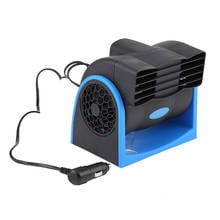 Auto Car Vehicle 12V ABS Electric Cooling Fan Mini Adjustable Speed Silent Air Cooler Cigarette Lighter Plug Fan Car Cooling Fan 2024 - купить недорого