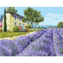 DIY Oil Painting By Numbers Kits 60x75cm Lavender Coloring By Numbers On Canvas Flowers Frame Digital Painting Home Decor 2024 - buy cheap