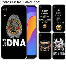 Роскошный силиконовый чехол guns N Roses для huawei NOVA 5 5i mate 30 Lite Y9 Prime P Smart Z Plus 2019 Honor 8S 8A 9X20 Pro Чехол 2024 - купить недорого