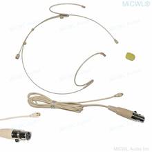 MICWL Detachable Plugs Dual Ear Hook Headset Microphone for AKG Samson Gemini Wireless Transmitter Mini TA3F XLR 2024 - buy cheap