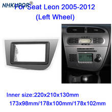 Kit de quadro do painel da placa da fascia do rádio estéreo do carro para seat leon 2005-2012 (roda esquerda) montagem da guarnição do painel da instalação 2024 - compre barato