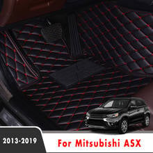 Tapete de couro para decoração de automóveis mitsubishi asx, acessórios, capa à prova d'água, 2019, 2018, 2017, 2016, 2015, 2014 2024 - compre barato