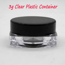 3g Прозрачный Пластик пустой Косметический бальзам для губ образец контейнерный горшок банку Кепки 2024 - купить недорого