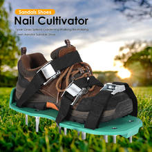 Grass Spiked Gardening Walking  Revitalizing Lawn Aerator Sandals Nail Shoes  Tool garden self-leveling spike shoes 2024 - buy cheap