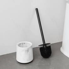 Escova de vaso sanitário moderna, estilo nórdico, simples, com base, sem pontas esféricas, com tampa, sem perfuração, acessórios para casa, dh5 2024 - compre barato