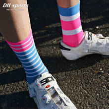 Спортивные носки DH, профессиональные дышащие компрессионные для езды на велосипеде, шоссейные, для спорта на открытом воздухе 2024 - купить недорого