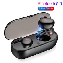 TWS Bluetooth 5.0 Беспроводные стереонаушники-вкладыши с шумоподавлением, водонепроницаемые наушники, гарнитура с зарядным чехлом 2024 - купить недорого