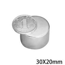 1/2/3/5pcs 30x20 mm Strong Cylinder Rare Earth Magnet 30mmX20mm Round Neodymium Magnets 30x20mm Big Magnet Disc 30*20 mm N35 2024 - buy cheap