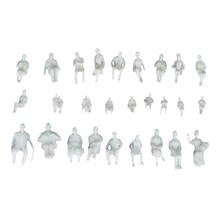 Pack of 20 1:25 Scale White Model Figures Landscape Sand Table Ornaments 2024 - buy cheap