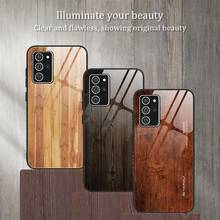 For Samsung Galaxy S20 FE 5G Case Wood Glass Silicone Frame Hard Back Cover For Galaxy S20 Fan Edition Cover For Note 20 Ultra 2024 - buy cheap
