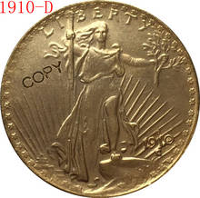 Copia de moneda de St. Audens, Estados Unidos, 1910-D, $20 2024 - compra barato