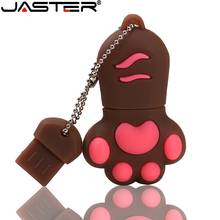 JASTER USB Flash Drive Red Cat Paw Pendrive 8GB 16GB 32GB 64GB 128GB USB 2.0 Flash Memory Stick Cartoon Pen Drive 2024 - buy cheap