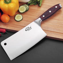 Cuchillo profesional de acero inoxidable para cocina, utensilio para cortar carne y verduras, con mango de madera, para Chef 2024 - compra barato