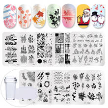 PICT You Square Nail Stamping Plates Stencil Nail idea nail Art Image Plate with Nail Stamper Scraper Stainless Steel Tools 2024 - buy cheap