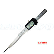 0.2-10mm Digital wedge feeler electronic display feeler gauge vernier caliper 2024 - buy cheap