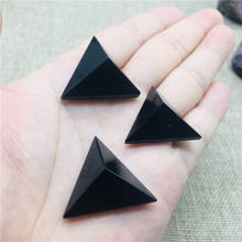 Pirâmide de cristal natural, pirâmide de cristal natural com obsidiana, minerais reiki, pedras de quartzo 2024 - compre barato